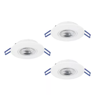   300184 EGLO GEDREZ 2700K 4000K 6500K LED süllyesztett lámpa 3 db-os szett