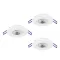 300184 EGLO GEDREZ 2700K 4000K 6500K LED süllyesztett lámpa 3 db-os szett