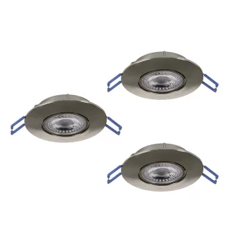   300193 EGLO GEDREZ 2700K 4000K 6500K LED süllyesztett lámpa 3 db-os szett