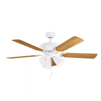   35076 EGLO LAS PALMAS fehér vagy tölgy mennyezeti ventilátoros lámpa