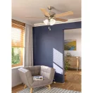 35077 EGLO LAS PALMAS ezüst vagy tölgy mennyezeti ventilátoros lámpa