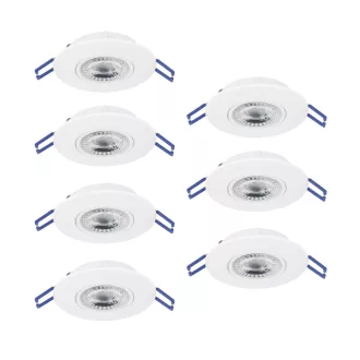   75862 EGLO ZUJAR 3000K LED süllyesztett lámpa 7 db-os szett