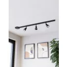 901653 EGLO EASYT SET 3 SPOTS fekete sínes lámparendszer 3 GU10 szpotfejjel