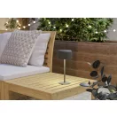 901894 EGLO ROCCANOVA IP44 kültéri LED napelemes asztali lámpa USB töltéssel