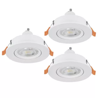   902242 EGLO BARRANCO GU10 3000K LED süllyesztett lámpa 3 db-os szett