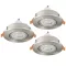 902246 EGLO BARRANCO GU10 3000K LED süllyesztett lámpa 3 db-os szett
