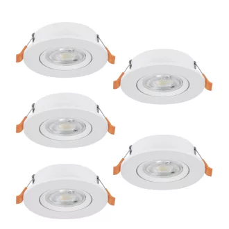   902263 EGLO BARRANCO 2700K 4000K 6500K LED süllyesztett lámpa 5 db-os szett