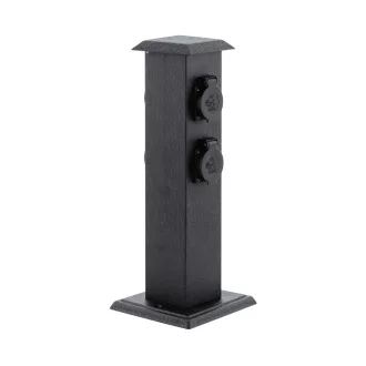 93426 EGLO PARK 4 fekete kerti csatlakozó oszlop