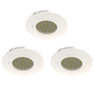   95857 EGLO PINEDA LED szabályzós süllyesztett lámpa 3 db-os szett