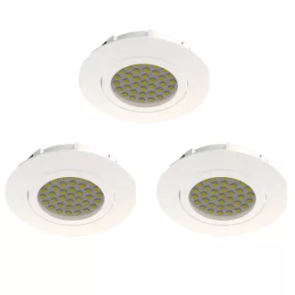   95857 EGLO PINEDA LED szabályzós süllyesztett lámpa 3 db-os szett