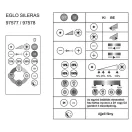 97578 EGLO SILERAS LED fali mennyezeti lámpa