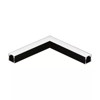   98929 EGLO SURFACE PROFILE 2 fekete led profil sarok elem opál diffúzorral