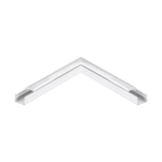   98936 EGLO SURFACE PROFILE 3 fehér led profil sarok elem átlátszó lencse diffúzorral