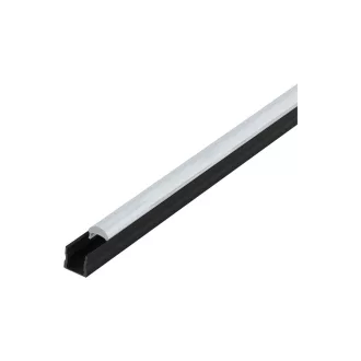   98937 EGLO SURFACE PROFILE 3 20mm-es 1m fekete led profil átlátszó lencse diffúzorral