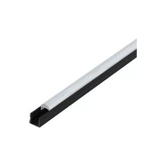   98938 EGLO SURFACE PROFILE 3 20mm-es 2m fekete led profil átlátszó lencse diffúzorral