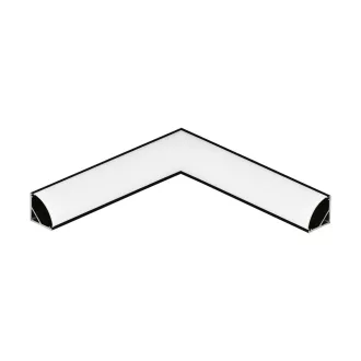   98952 EGLO CORNER PROFILE 1 fekete led sarok profil bal sarok elem opál diffúzorral