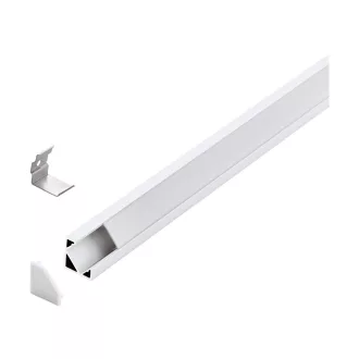   98958 EGLO CORNER PROFILE 2 18mm-es 1m fehér led sarok profil opál diffúzorral