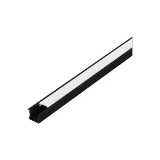   98994 EGLO RECESSED PROFILE 2 15mm-es 1m fekete süllyeszthető led profil opál diffúzorral