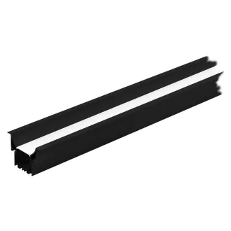   99005 EGLO RECESSED PROFILE 3 2m fekete süllyesztett led profil opál diffúzorral