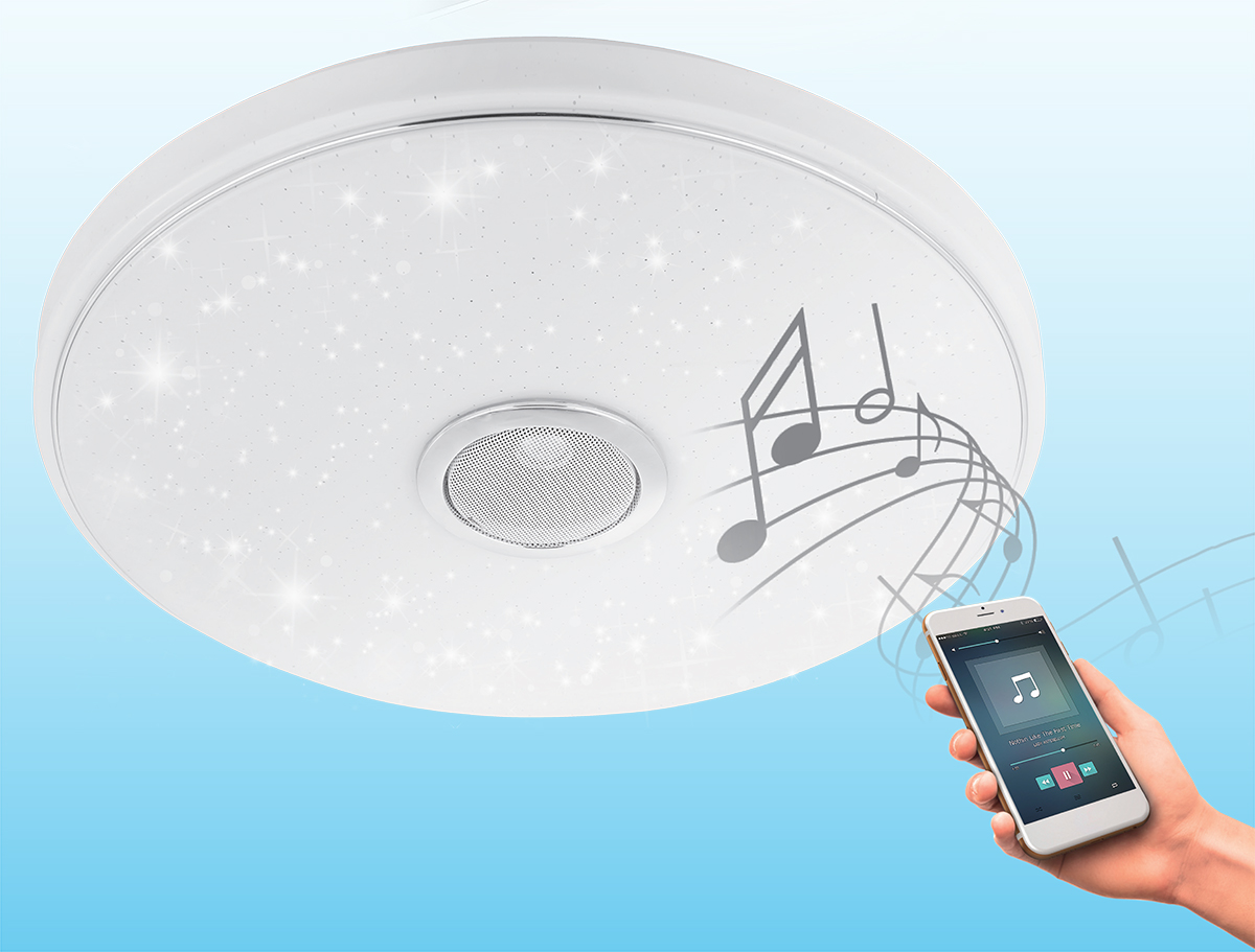 Milazzo Led mennyezeti lámpa hangszóróval