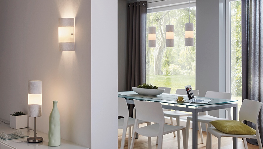 Betonhatású lámpák