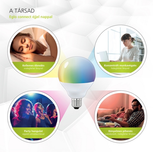 EGLO CONNECT éjjel nappal