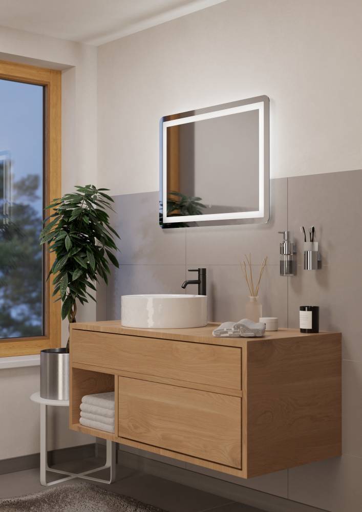 99839 EGLO BUENAVISTA 1 3000K 4000K 6500K IP44 tükör LED lámpával