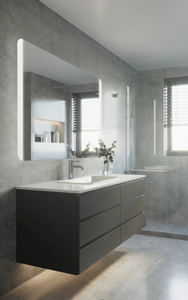 99854 EGLO BUENAVISTA 2 3000K 4000K 6500K IP44 tükör LED lámpával