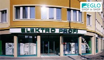 Elektro Profi EGLO SHOP in SHOP partnerüzlet