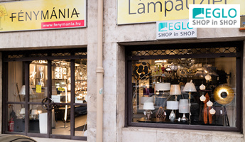 Fénymánia EGLO SHOP in SHOP lámpaüzlet