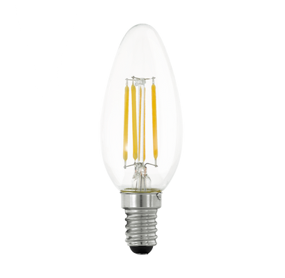 110182 EGLO E14-LED-C35 470 lm 2700 K átlátszó fényerőszabályzós fényforrás