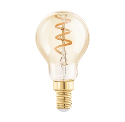 110191 EGLO E14-LED-P45 145 lm 2000 K borostyán dekor fényforrás