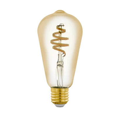 12242 EGLO E27-LED-ST64 400 lm 2200 K - 6500 K borostyán Zigbee fényforrás