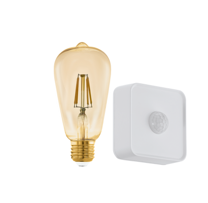 12258 EGLO E27-LED-ST64 500 lm 2200 K borostyán Zigbee fényforrás szenzorral