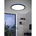 900091 EGLO ROVITO-Z ZigBee 2700K-6500K RGB LED mennyezeti lámpa enteriör fotó kék háttrévilágítással